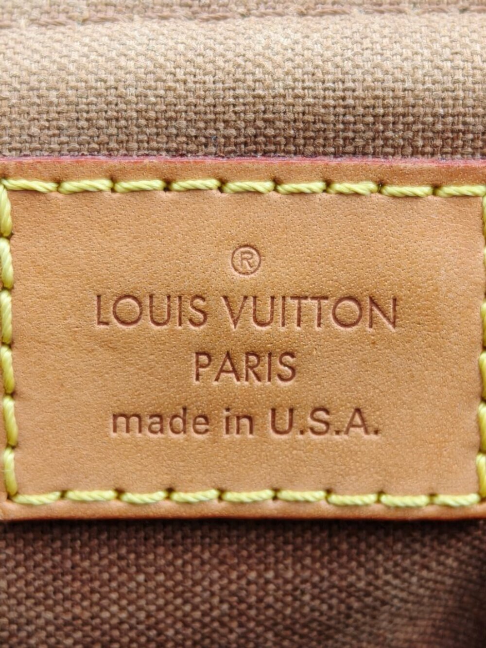 Louis Vuitton Monogram Palermo PM Tote Bag Shoulder Bag Brown Canvas With Strap - Picture 14 of 15